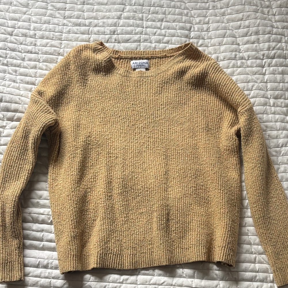 Arizona Jean Company Crewneck Sweater in Mustard Yellow